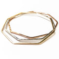 MODERN OCTAGON GEOMETRIC WIRE BANGLE BRACELET