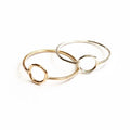 EDEN FULL MOON GEOMETRIC WIRE STACKING RING