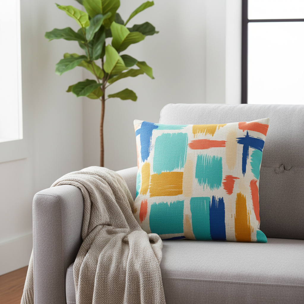 Throw Pillow - Premium Faceless Model Aesthetic